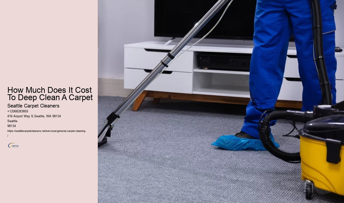 How Much Does It Cost To Deep Clean A Carpet