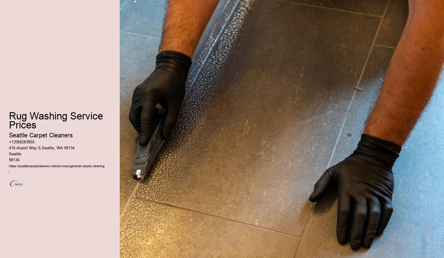 Rug Washing Service Prices